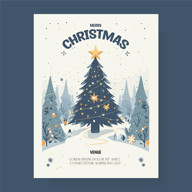 Christmas invitation card