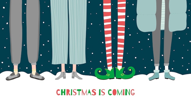 Christmas is coming illustration