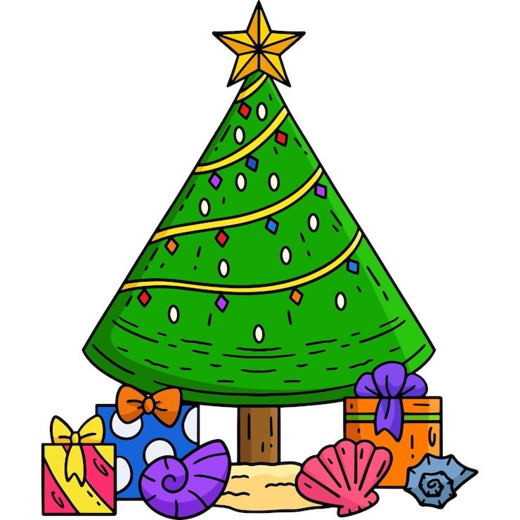 वेक्टर christmas in july watermelon christmas clipart