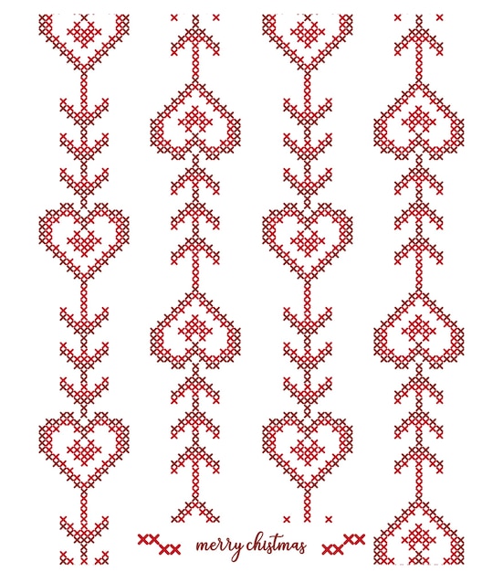 Christmas knitted  pattern desig