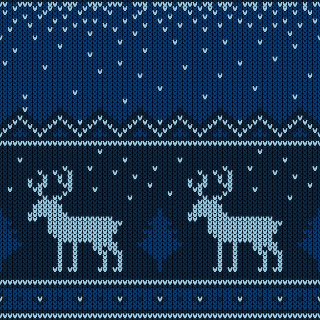 Christmas knitted pattern.