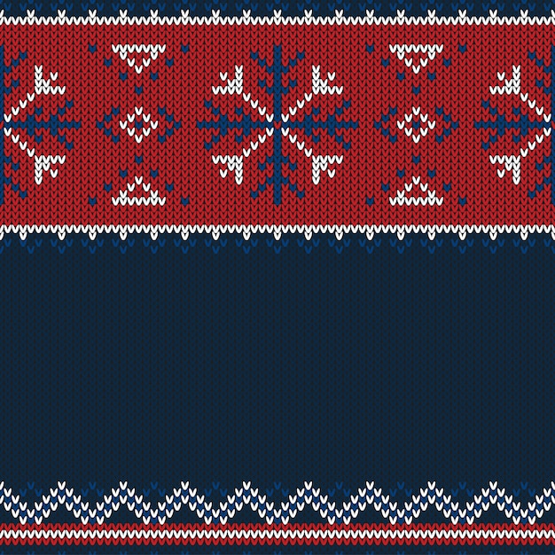 Christmas knitted pattern.