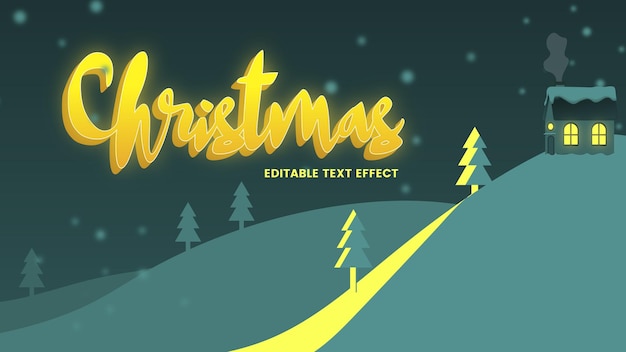 Vector christmas landscape illustration background