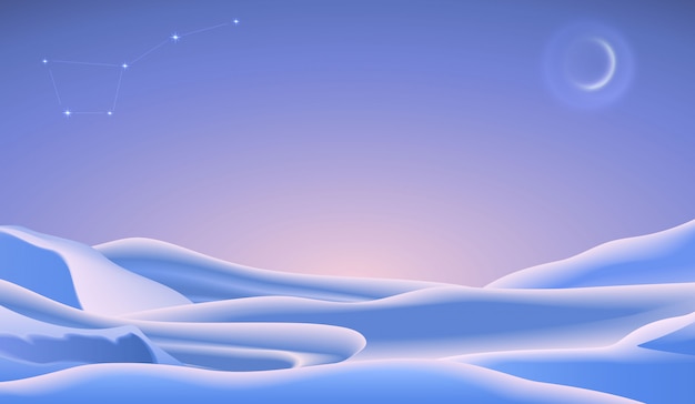 Vector christmas landscape