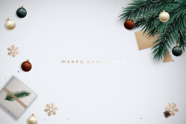 Christmas  lay composition.