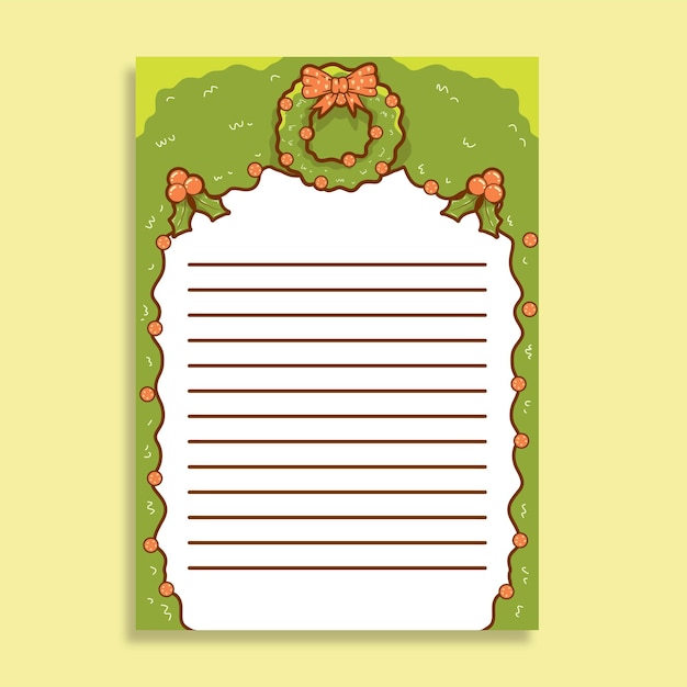 Christmas letter note