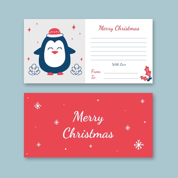 Vector christmas letter set