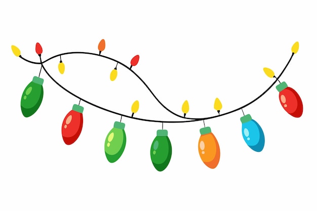 christmas light bulb colorful christmas lights bulbs isolated on white background