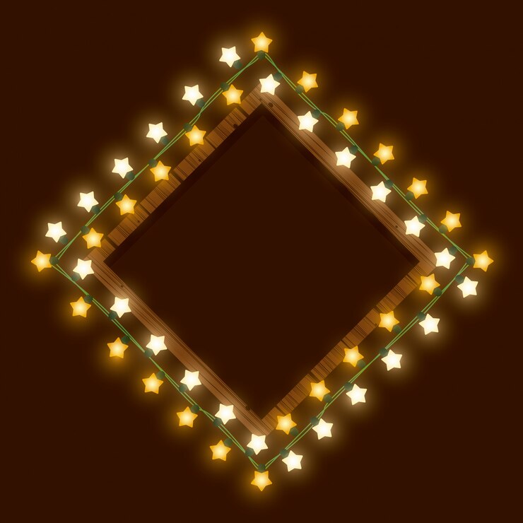 Vector christmas lights for decoration