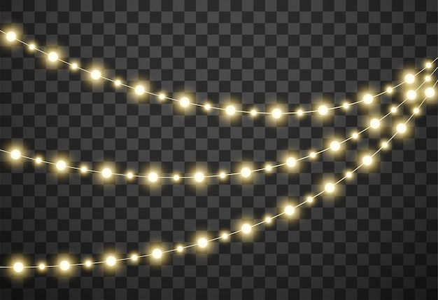 Christmas Lights Transparent Background GIFs