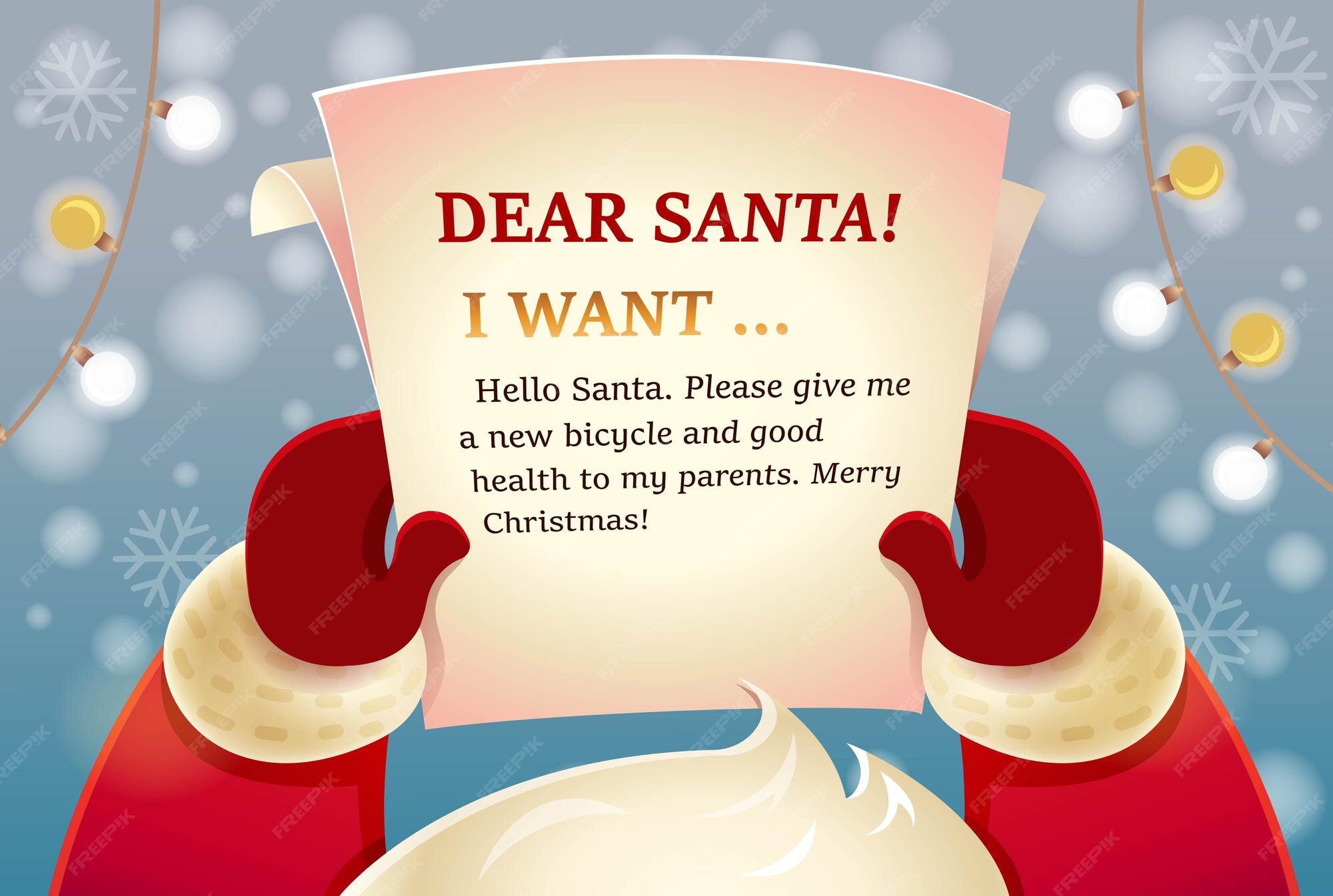 Premium Vector | Christmas list concept