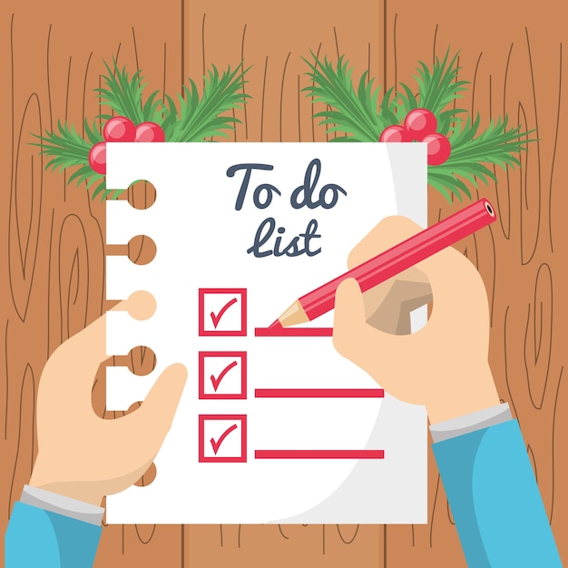 Christmas to do list design