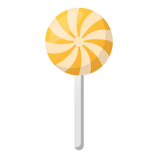 Christmas lollipop on stick sweet caramel and peppermint candy without wrapper vector