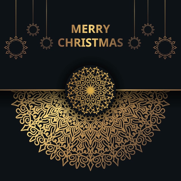 Christmas Luxury Mandala Design background