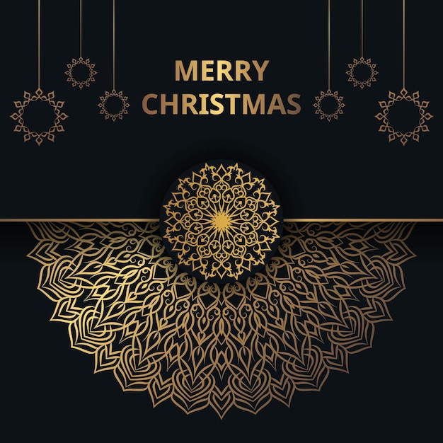 Christmas Luxury ornamental mandala design background