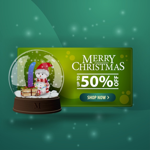 Christmas modern 3d banner