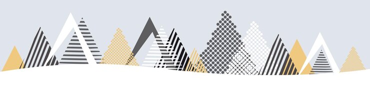 Vector christmas in mountain abstract vector illustration winter landscape banner background