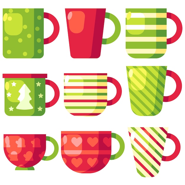 Vector christmas mug