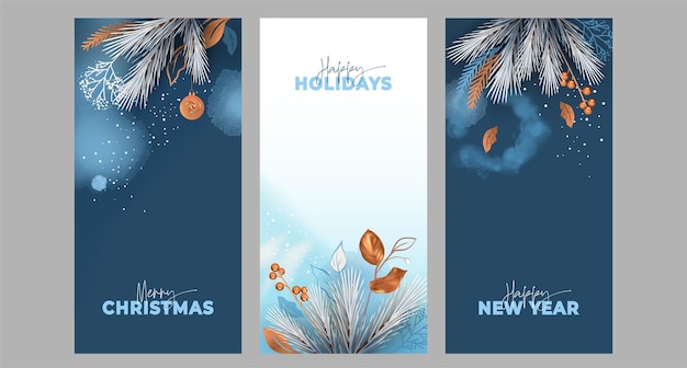 Christmas and New Year Banner