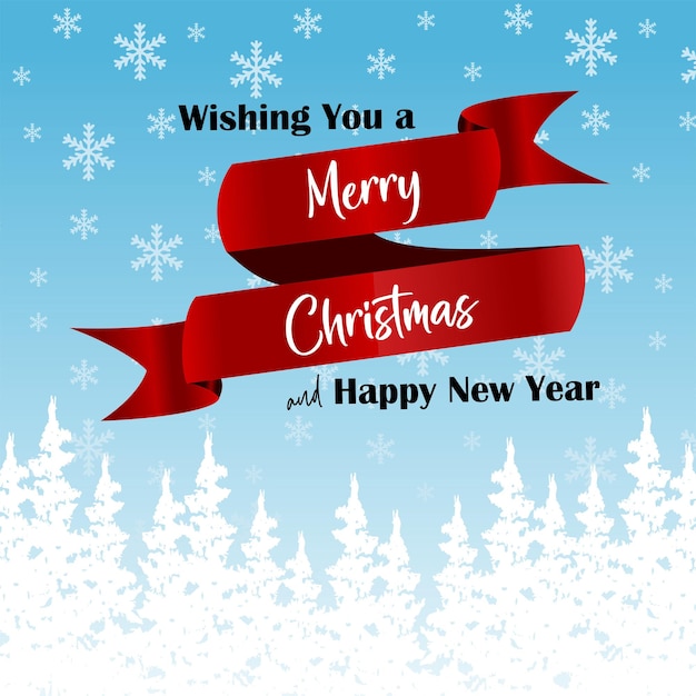 Christmas and new year greeting card vector