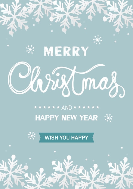 Christmas and New year greeting card.