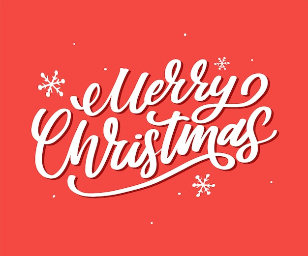 Vector christmas new year lettering cute winter text