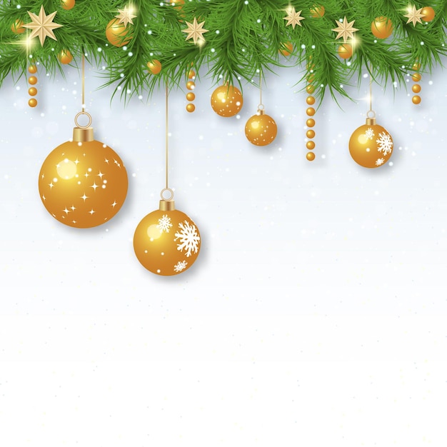 Premium Vector | Christmas and new year luxury vector background with ...