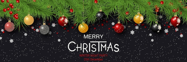 Christmas and New Year luxury vector illustration