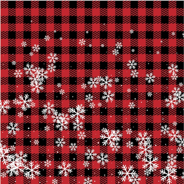 Vector christmas and new year pattern at buffalo plaid. festive background for design and print esp10