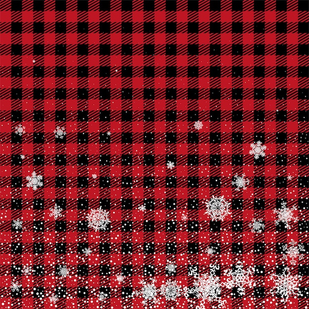 Vettore modello di natale e capodanno a buffalo plaid festive sfondo per il design e la stampa esp10