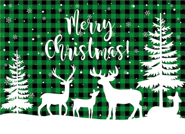 Рождественский и новогодний узор на праздничном фоне Buffalo Plaid для дизайна и печати esp10