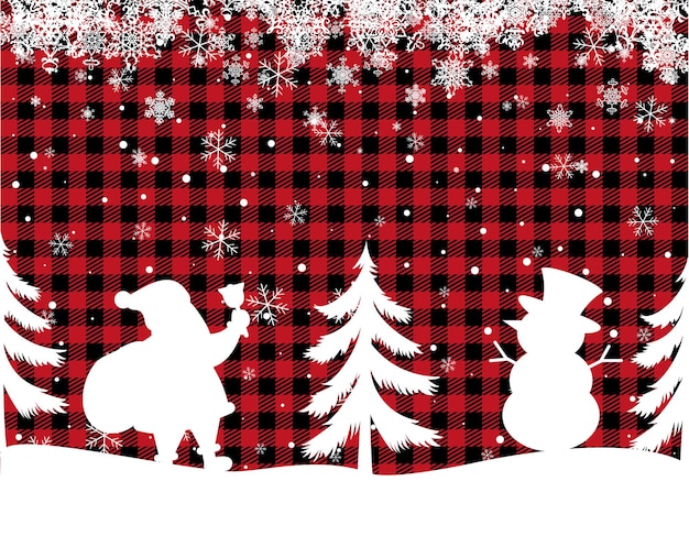 Christmas and New Year pattern at Buffalo Plaid Festive background for design and print esp10