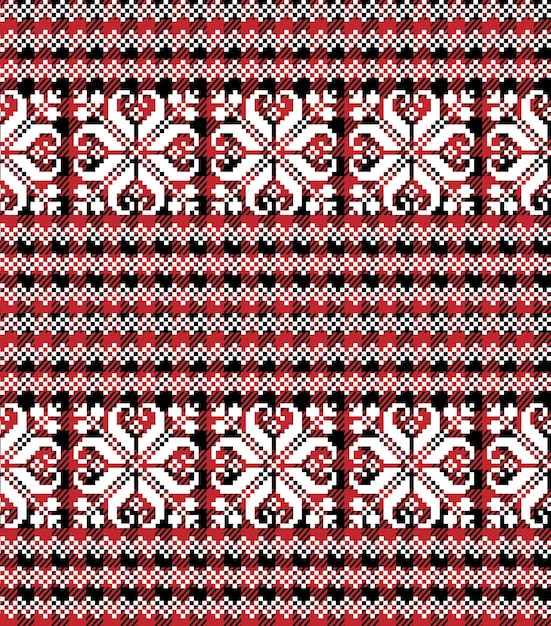 Christmas and new year pattern at buffalo plaid. festive background for design and print esp