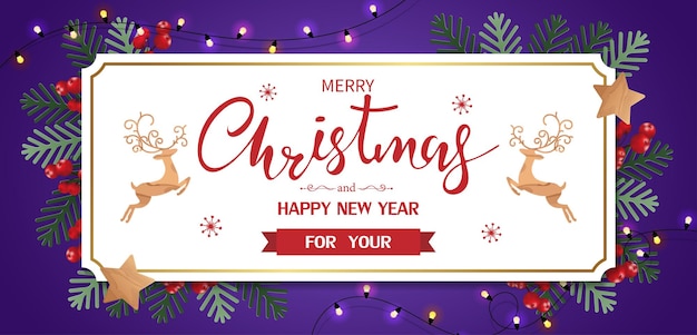 Vector christmas and new year's greeting cards.