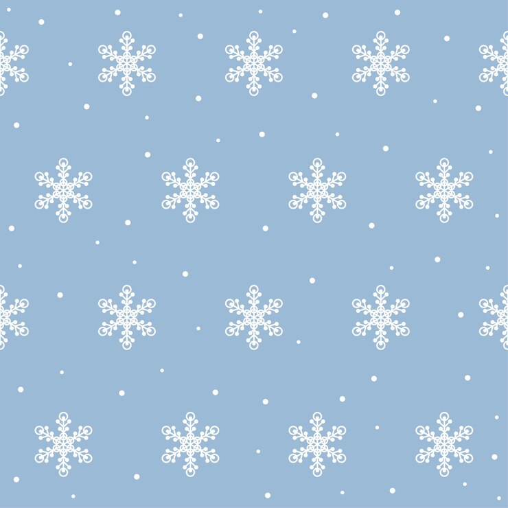 Vector christmas and new year snowflake seamless pattern. snow digital paper