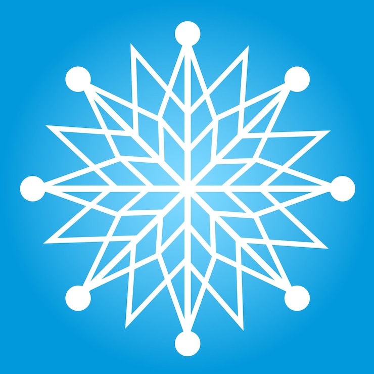 वेक्टर christmas new year snowflake