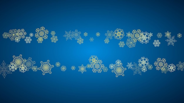 Christmas and new year snowflakes