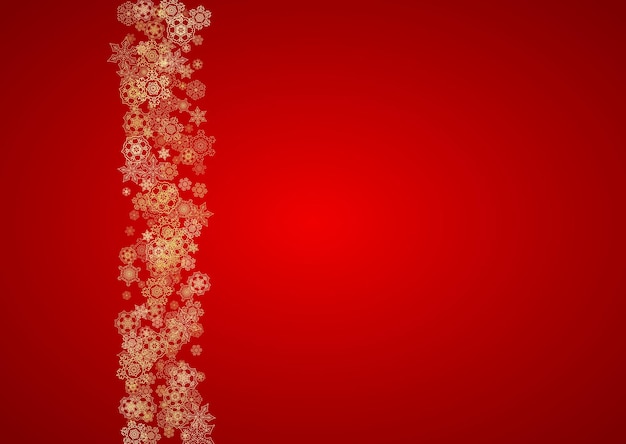 Christmas and new year snowflakes