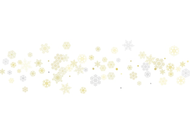 Christmas and new year snowflakes