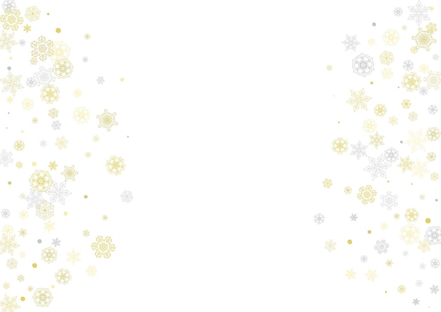 Christmas and new year snowflakes