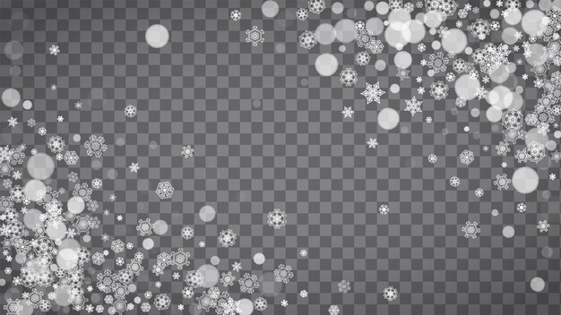 Christmas and New Year snowflakes