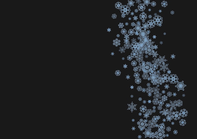 Vector christmas and new year snowflakes