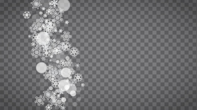 Christmas and New Year snowflakes