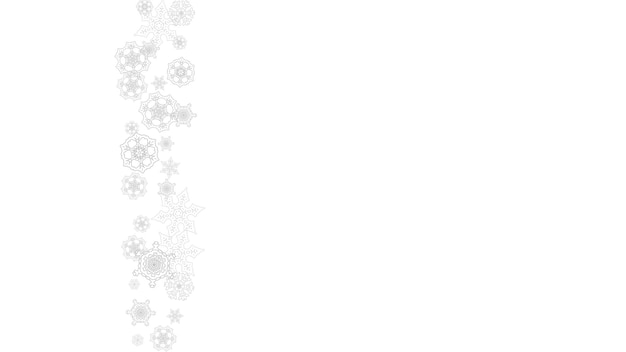 Vector christmas and new year snowflakes