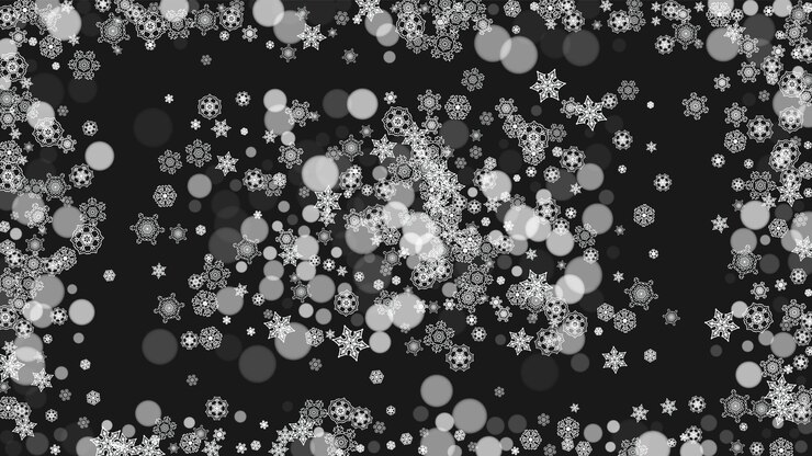 Vector christmas and new year snowflakes