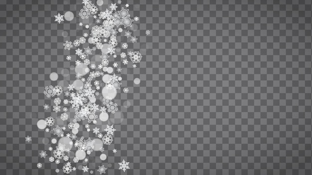 Christmas and New Year snowflakes