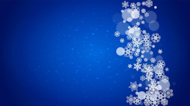 Christmas and New Year snowflakes