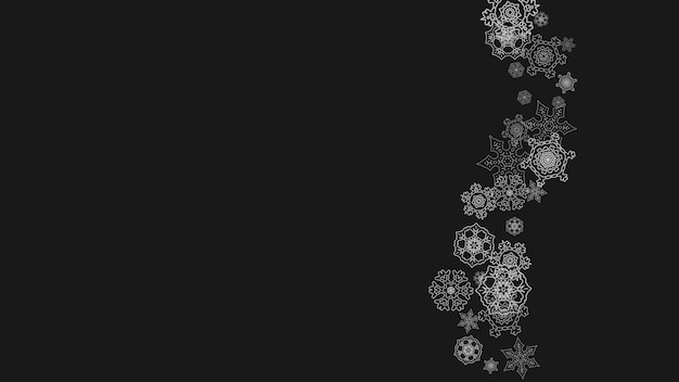 Christmas and New Year snowflakes