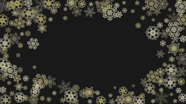 Vector christmas and new year snowflakes