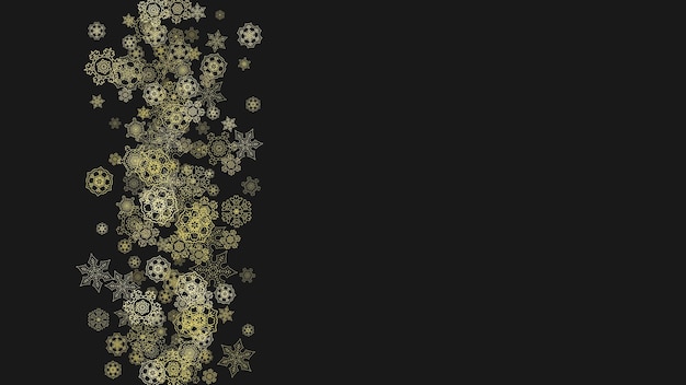 christmas and new year snowflakes